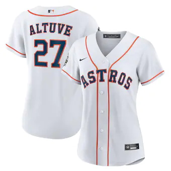 womens nike jose altuve white houston astros 2022 world series home replica player jersey